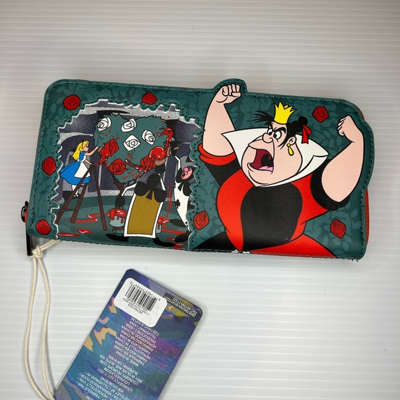 Loungefly Queen of Hearts Mini Backpack and Wallet Bundle - Picture 11 of 13